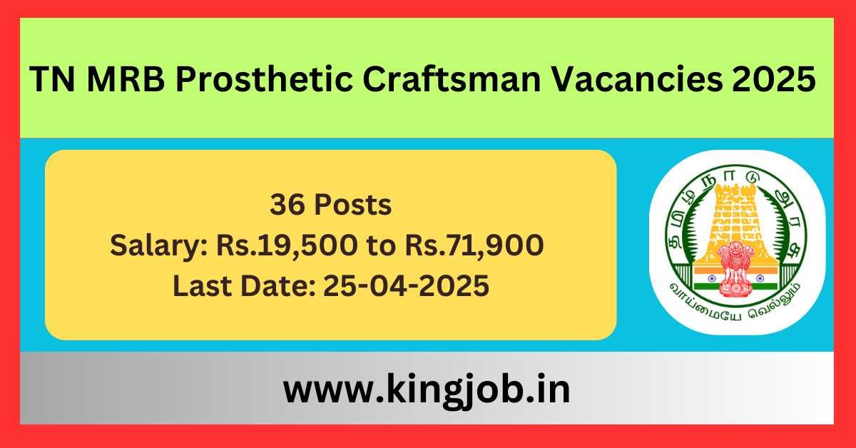TN MRB Prosthetic Craftsman Employment 2025