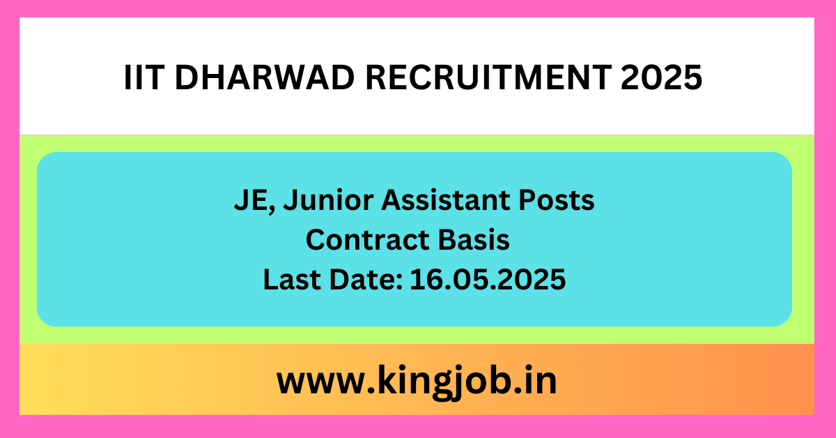 IIT Dharwad Recruitment 2025
