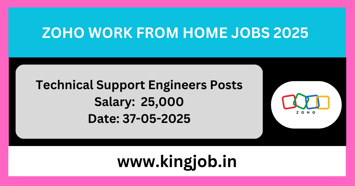 Zoho Work From Home Jobs 2025