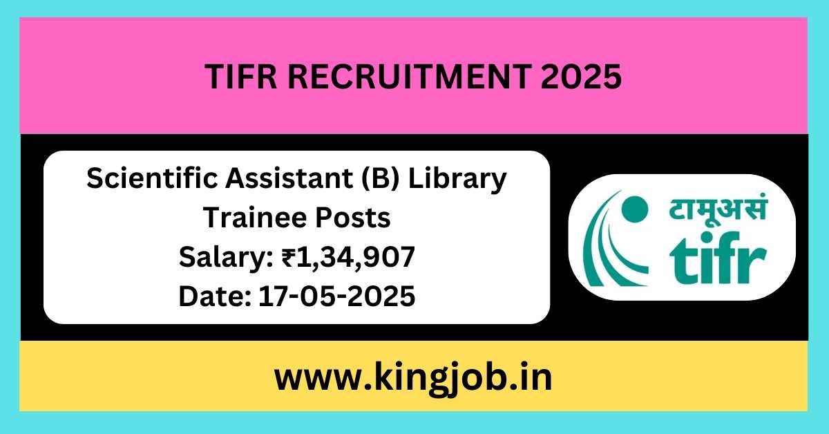 TIFR Recruitment 2025