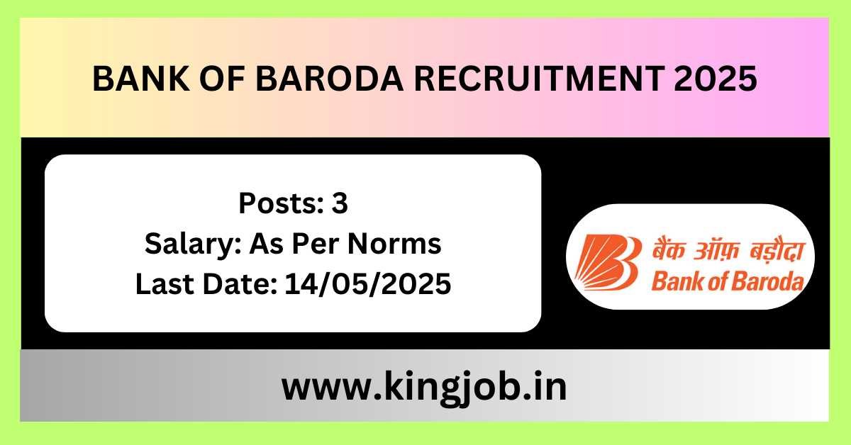 Bank of Baroda Recruitment 2025