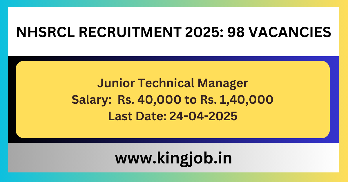 NHSRCL Recruitment 2025