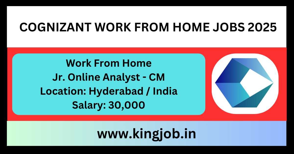 Cognizant Work From Home Jobs Junior Online Analyst