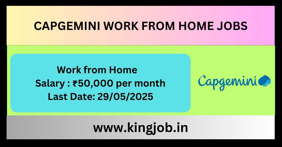 Capgemini Work from Home Jobs