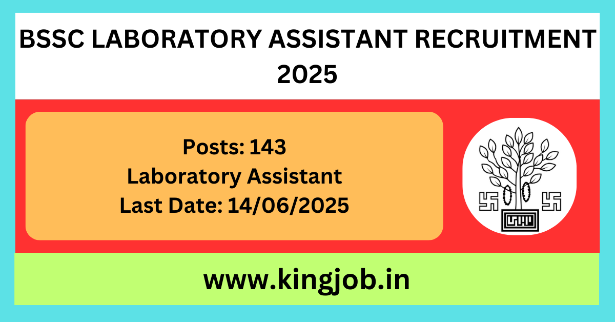 BSSC Laboratory Assistant Recruitment