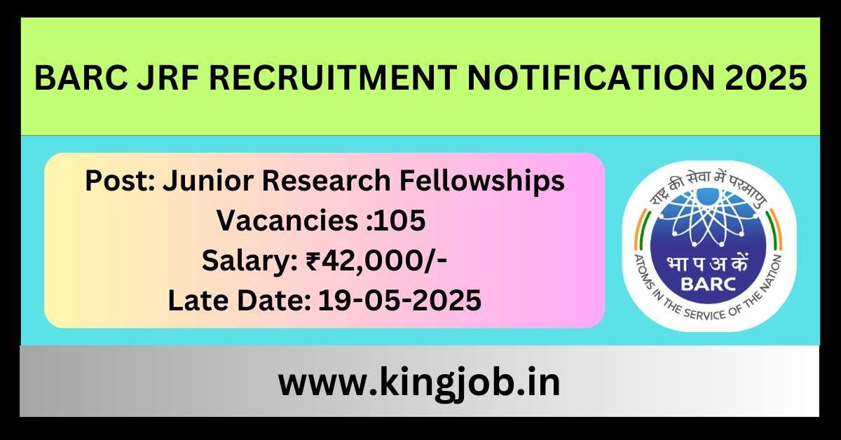 BARC JRF Recruitment 2025