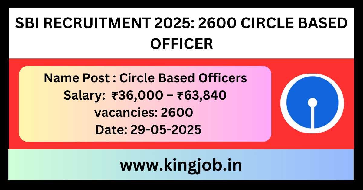 SBI Bank CBO Recruitment