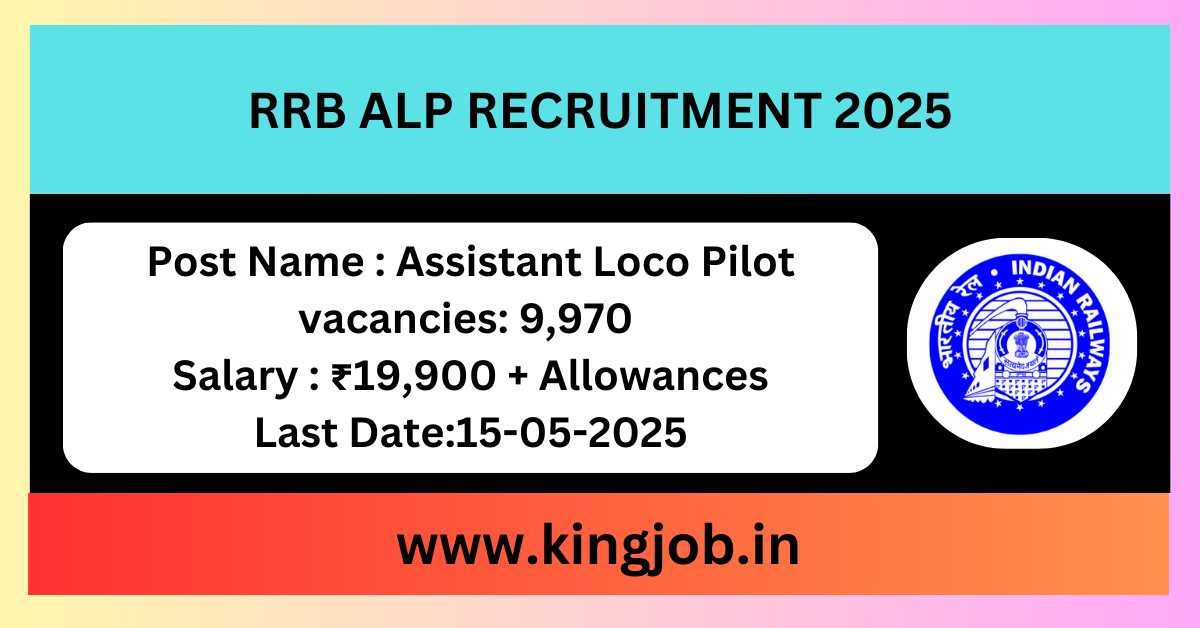 RRB ALP Recruitment 2025 Indian Railways