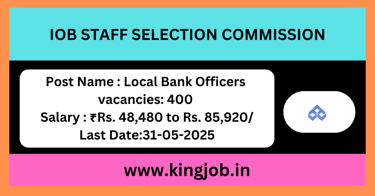 IOB Staff Selection Commission