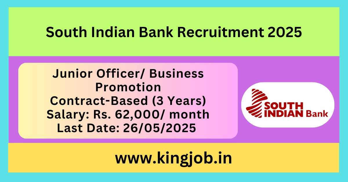 South Indian Bank Recruitment 2025