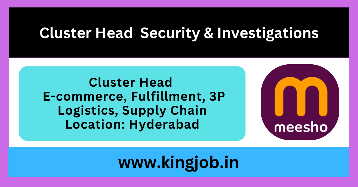 Cluster Head Security & Investigations role