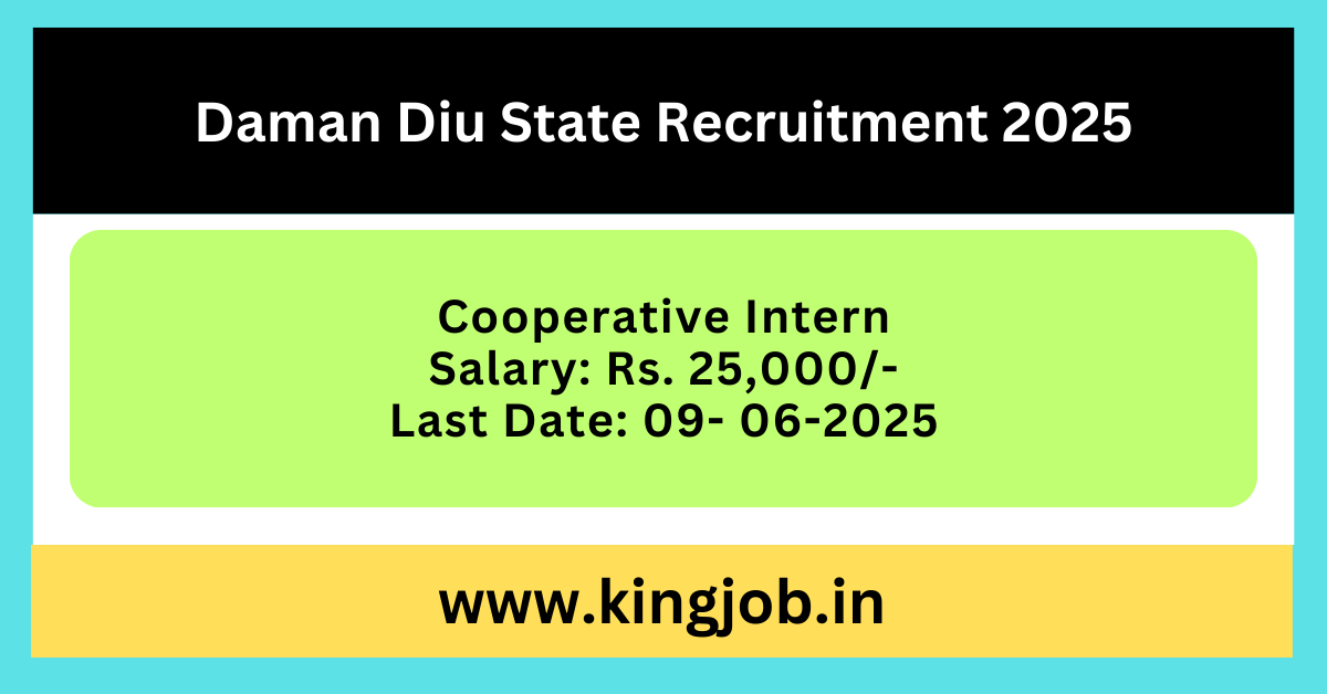 Daman Diu State Recruitment 2025