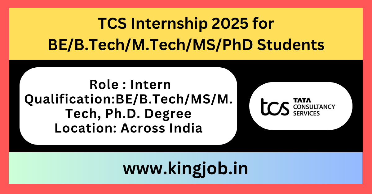 TCS Global Internship Program 2025.