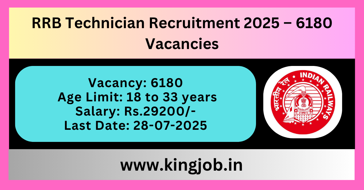 RRB Technician Recruitment 2025