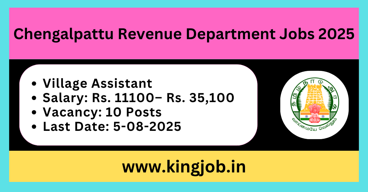 Chengalpattu Revenue Department Jobs.